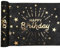 NEU Tischläufer Happy Birthday schwarz-Gold, 30cm x 5m