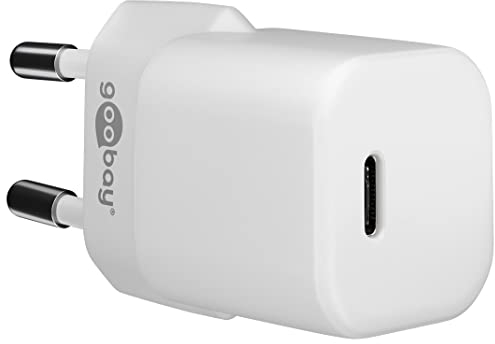 Goobay 59716 USB-C Ladegerät Nano / 30w USB-C Power Delivery Netzteil für iPhone 14 / IPad Pro/Magsafe/AirPods Pro/Samsung Galaxy Series/Google Pixel 5/4 / 3