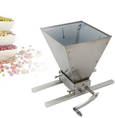 Handmühle Getreidemühle Schrotmühle Malzmühle Heimbrauer Mais Mühle Flocker Futtermühle Edelstahl 220 x 210 mm