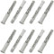 AERZETIX - C67090 - Set di 10 tasselli universali 12x100mm con flangia smussata/fresata - in poliammide - muratura fissaggio calcestruzzo mattone cemento lavori edilizia vite costruzione