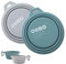 OHMO Gamelle Pliable pour Chien, (Lot de 2, 400ml, Bleu Clair et cendré) Bols en Silicone de qualité supérieure pour Animaux de Compagnie pour Chats et Chiens, gamelle de Voyage pour Chien Portables