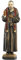 Needzo St. Padre Pio, Schutzpatron der Jugendlichen, Freiwillige für Stressabbau und Zivilverteidigung, religiöses Geschenk und Heimdekoration, 20,3 cm