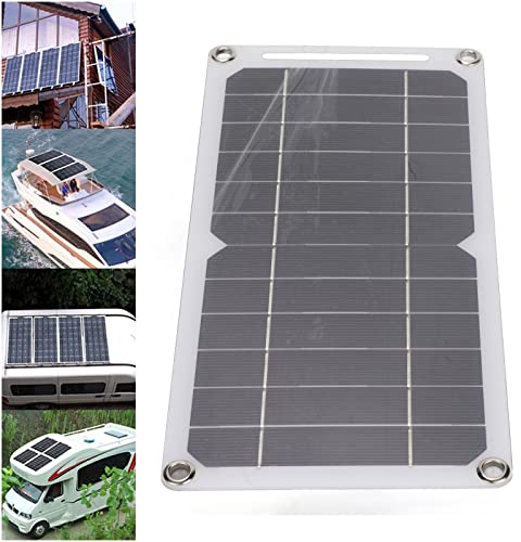 Panel Solar Placa de Carga para Teléfono Móvil Kit de Cargador USB de 5V Mochila para Exteriores 6W con Panel Solar Flexible Cargador de Silicio Monocristalino Energía para Cargador de Batería