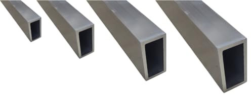 Aluminium Rectangular Tube (OD 40mm x 20mm x 2mm, 1000 mm)