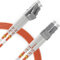 BEYONDTECH Cable de fibra óptica LC a LC OM2 Multimodo Duplex (80 Metros - 1 Unidad) - Latiguillo Doble Fibra Óptica UPC/UPC - 50/125 (LSZH)