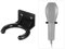 Support mural pour micro - En plastique - Noir