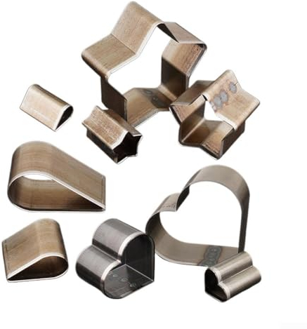Lot de 3 emporte-pièces en forme de goutte, de cœur et d'étoile pour loisirs créatifs en cuir (3 pièces)