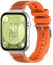 ZoRoll Silikon Armband Kompatibel mit Huawei Watch Fit 4/4 pro/3, Weich Einstellbar Ersatzarmband, Nylon & Silikon Uhrenarmband Kompatibel mit Huawei Watch Fit 4 pro/4/3 - Orange