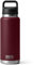 YETI Rambler Bottle Chug, Vaccum Insulated Stainless Steel Bottle with Chug Cap, Wild Vine Red, 36 oz (1065 ml)