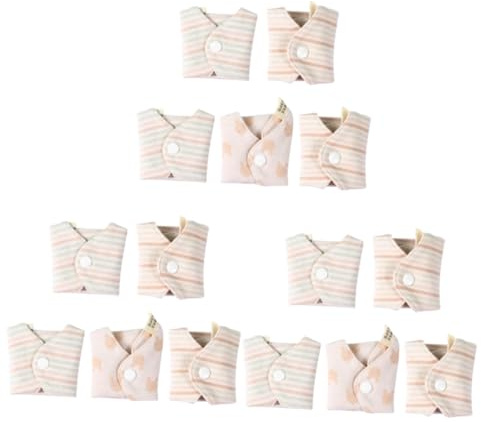 UTHCLO 3sets Pads Washable Panty Liners for Women Reusable Sanitary Pads Organic Daily Liners Super Absorbent Menstrual 5pcs*3 Random Style