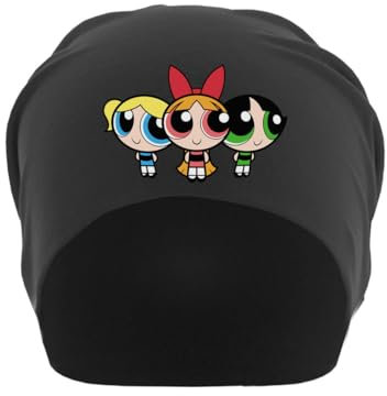 KarolioZonas Cute Girls Art Unisex dünne Baumwoll-Slouch-Mütze, Schwarz, Schwarz , Einheitsgröße