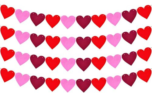 Valentinstag Banner Filz 4+3