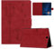 Rosbtib Funda para Samsung Galaxy Tab S2 9.7 Pulgadas 2015 SM-T810/T815 Funda Protectora de Piel sintética con Soporte, Una Pareja de Gatos íntimos bajo una farola, para Galaxy Tab S2 9.7, Rojo