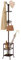 FAVOOSTY Garderobenständer mit Schirmständer, Kleiderständer mit 12 Hooks, Jackenständer Stehend, Coat Rack, Garderobe ständer für Wohnzimmer, Schlafzimmer (Braun