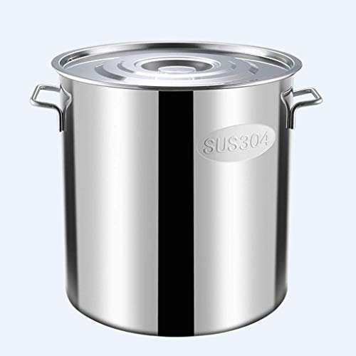 GUHPZA Olla para Sopa de Acero Inoxidable 304 para Uso Comercial o doméstico, Olla para cocinar con Tapa, para Cocina a Gas o de inducción, 12 l