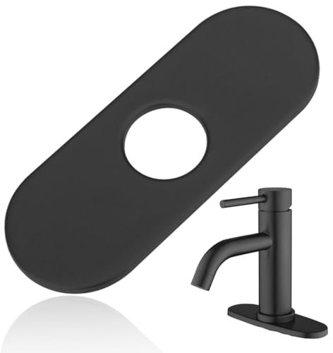 NHQ Plaque de Robinet,Cache Trou Evier,Trou D'évier Circulaire,Couvercle en Acier Inoxydable pour Robinet de Cuisine,Robinet de Cuisine à Trou Unique,Bouchon Rond pour Salle de Bain et Cuisine