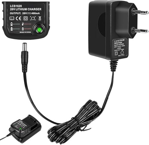 BAIFULAI Caricatore compatibile Black&Decker al litio 18 V/20 V batteria agli ioni di litio BL2018 BL2018-XJ BL1518 LBXR20-OPE LBXR20 LBX20 LBX4020 LBXR2020-OPE BL1514 LBXR16 LB2X402X402 0