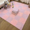 Ineinandergreifende Bodenmatten Aus Plüsch Schaum – Weiche Puzzle Fliesen für Kinder, Kinderzimmer, Spielzimmer – Dicker, Rutschfester, Gepolsterter Bodenbelag(Light Purple+Pink,24 pces)