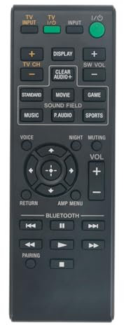 VINABTY RM-ANP115 RM-ANP114 Télécommande de rechange pour barre de son Sony RM-ANP114 RM-ANP115 1-492-737-11 HT-CT370 SA-CT370 SA-WCT370 SA-CT770 SA-WCT770 SA-WCT770 70