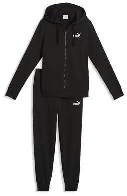 PUMA Damen Trainingsanzug mit Kapuze L, Black