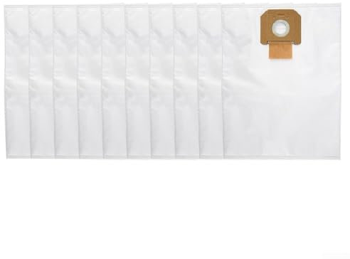 Lot de 10 sacs filtrants de rechange pour aspirateurs industriels Bosch 2607432037 GAS35 GAS 35 M AFC/L AFC/L SFC+ - Sacs d'aspirateur non tissés