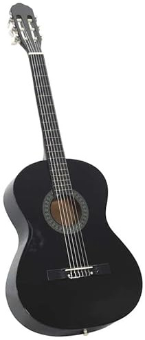 Klassikgitarre 4/4 für Anfänger & Fortgeschrittene - 39 Akustikgitarre aus Lindenholz mit Nylonsaiten & Hartplastik-Korpus - Perfekte Konzertgitarre für Musikeinsteiger