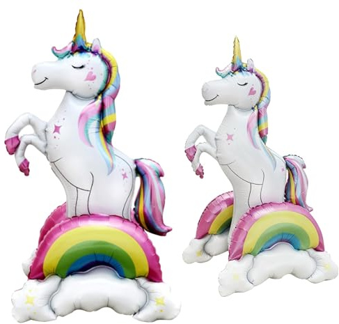 Huahuanghui XXL Einhorn Luftballon, Stehendes Einhorn Folienballon