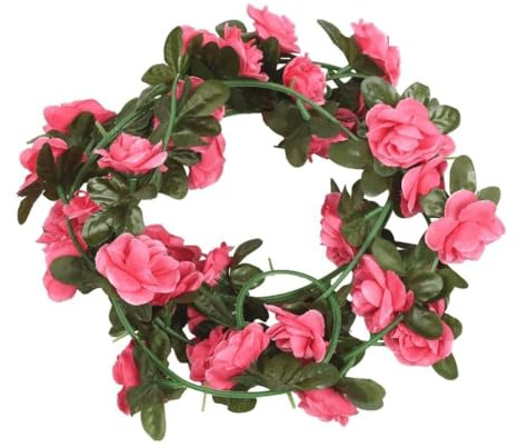 Solivagant Guirlandes de Fleurs de Noël 6 pcs Rose 240 cm,(0.36 KG)