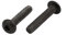 sourcing map 2 Stück M4x20mm 10.9 Grad Innensechskant Linksgewinde Schraube Schwarz DE de