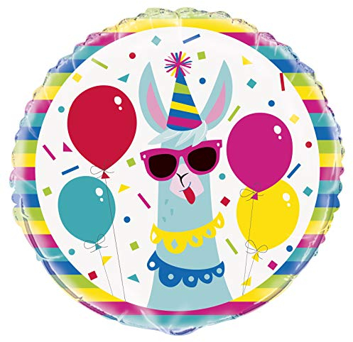 Folien-Geburtstags-Luftballon - 45 cm - Lama-Party
