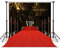 LYWYGG 8x8FT Der mit glänzenden Sternen glitzernde rote Teppich symbolisiert Erfolg Fotografie Hintergrund Neugeborenes Kinder Studio CP-45-0808