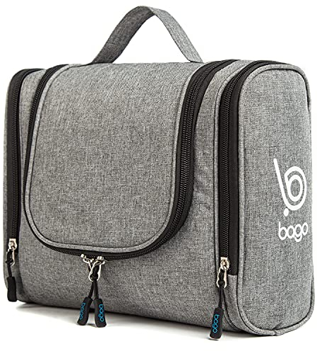 Bago Kulturbeutel zum Aufhängen für Damen und Herren – Reisetaschen für Toilettenartikel,auslaufsicher,Haken zum Aufhängen,innere Organisation, L, Kulturbeutel