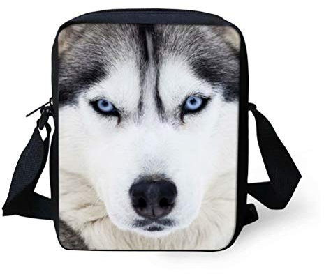 chaqlin Umhängetasche für Frauen Cool Husky Animal Print Umhängetasche Kinder Umhängetaschen Teenager Mädchen Mini Clutch Handtaschen Geschenke