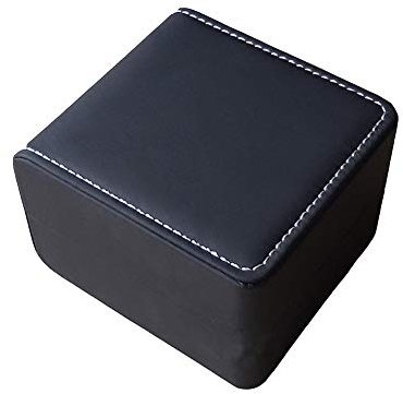 FSSTUD Schwarz Single Grid PU Leder Uhr Box Schmuck Box Geschenkbox mit Kissen