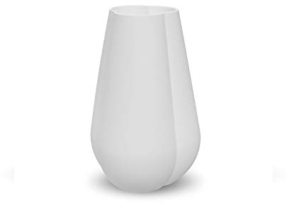 Cooee Design Clover 18cm White Vase, Keramik, Weiß, Ø : 11,5, H: 18 cm