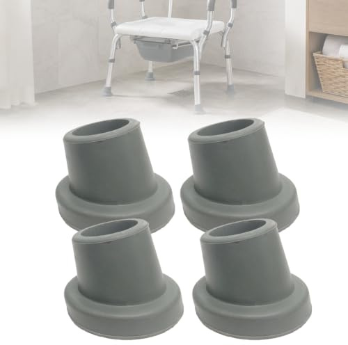 Reservfot för badkarsstol, duschtoalettsits och halkfri vinkelkåpa för flyttbart funktionshindrade bord, 1 tum innerdiameter, 4 stycken