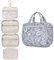 Narwey Trousse de Toilette de Voyage à Suspendre Femmes Trousse de Maquillage Organisateur Accessoires Toilette Sac de Toilette (Feuille Bleue(Moyen))