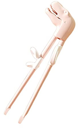 MIAOJI Training Chopsticks, Kids Baby Training Chopsticks Dinosaur Tableware for Baby Girl Boy Learning Gift - Pink