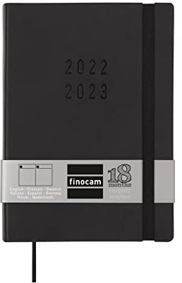 Finocam - Terminplaner 2022 2023 Mara 18 Monate 1 Tag pro Seite Juli 2022 bis Dezember 2023 (18 Monate) Schwarz International
