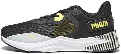 PUMA Unisex Disperse Xt 3 Hyperwave Straßen-Laufschuh, Ash Gray Black Yellow Burst White, 46 EU