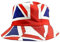 Union Jack Hats – King Charles Coronation wendbarer Fischerhut – England Fischerhut – Der Union Jack Bucket Hat für 2023 King Charles Coronation & Match