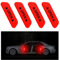 CGEAMDY 4 PCS Adesivi Riflettenti per Porta Dell'auto di Sicurezza, Auto Porta Aperto Segno Notte visibilità Riflettente Adesivo, Universal Nastro di Sicurezza Avviso Adesivo Decorazione（Rosso）