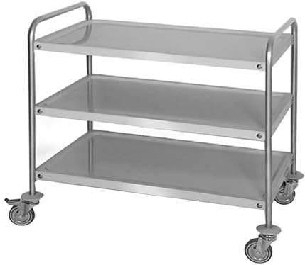 GGM Gastro | S3K126 | Servierwagen - 1200x600mm - mit 3 Abstellflächen