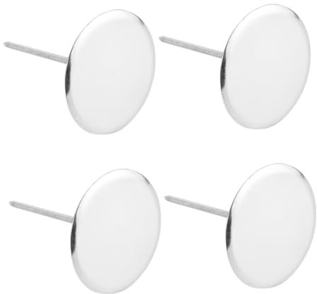 HOMSFOU 4 Pcs Flower Nails for Baking Flower Nail Heating Core Metal Cake Flower Nail Sliver Heat Rod Cake Decorating Tools Accessories Rose Nail for Cakes Cake Baking Flowers Manicure