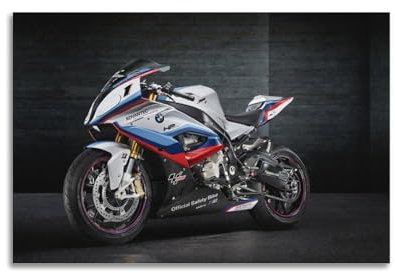 WZKTCL Motorrad-Poster S1000RR Sportbike-Superbike-Poster, dekoratives Gemälde, Leinwand, Wandposter und Kunstdruck, moderne Familienschlafzimmer-Dekoration, Poster, 50 x 75 cm