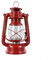 HOHOVYVY Öllampe,Petroleumlampe Outdoor,Retro Outdoor Ing Kerosin Lampe Öl Licht Laterne Mediterranen Stil Decor(Red-25CM)