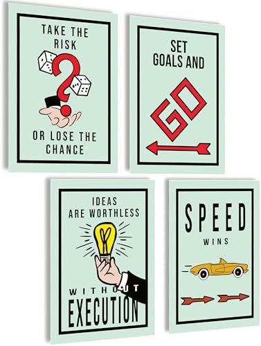 mojoliving Motivation Poster Motivationsbilder Bilder Büro Bilder Poster Aesthetic Fitness Growth Mindset Gym Deko Büro Dekoration Badezimmer Küche Bilder