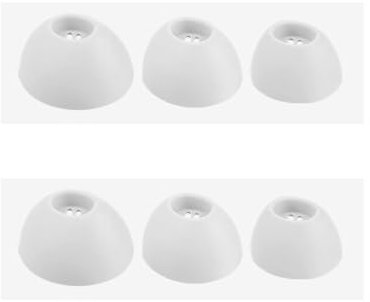 Juego de 6 almohadillas para auriculares Oneplus Buds Pro 2, almohadillas de silicona para auriculares (blanco)