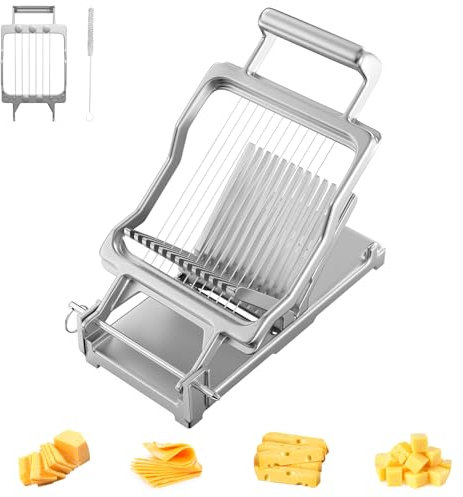 RemixOri Coupe Fromage Professionnelle, Trancheur à Fromage, Coupe Cheddar avec Lames de 1 cm & 2 cm d'épaisseur, Fil en Acier Inoxydable 316, Idéale pour Restaurants, Traiteurs et Cuisines à Domicile