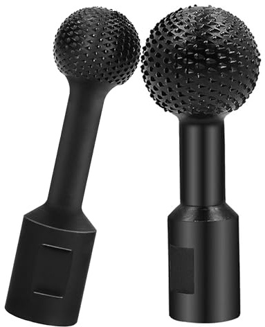 Frese per Legno Kit, Raspa a Sfera Fresa Sferica per Legno,Testa di Molatura a Sfera per Intaglio Levigare,Scalpello Sferico in Acciaio sl Carbonio Filettato M14, per Smerigliatrice Angolare 115/125mm